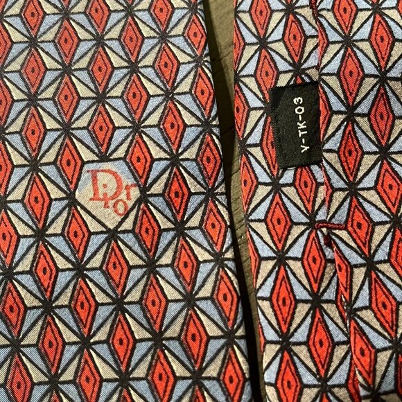 CHRISTIAN DIOR SILK NECKTIE - Picture 2 of 4